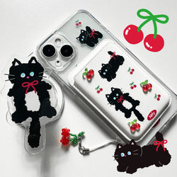 チェリーキャットマグセーフスマホケース