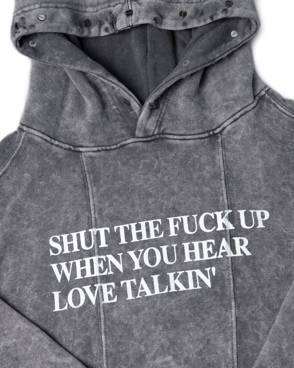 STFU DISTRESSED WASHED HOODIE