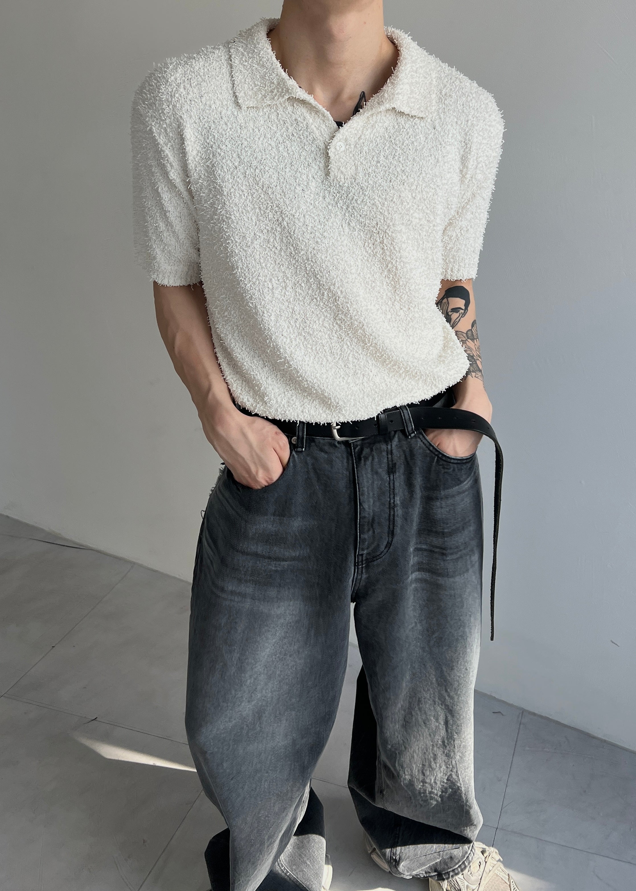 Lowell Bueckle Collar Knitwear(5colors)