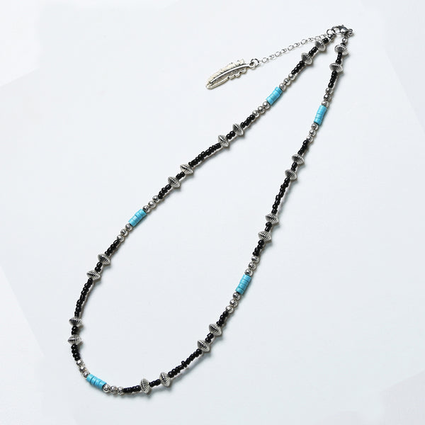 turquoise & hogan beads necklace