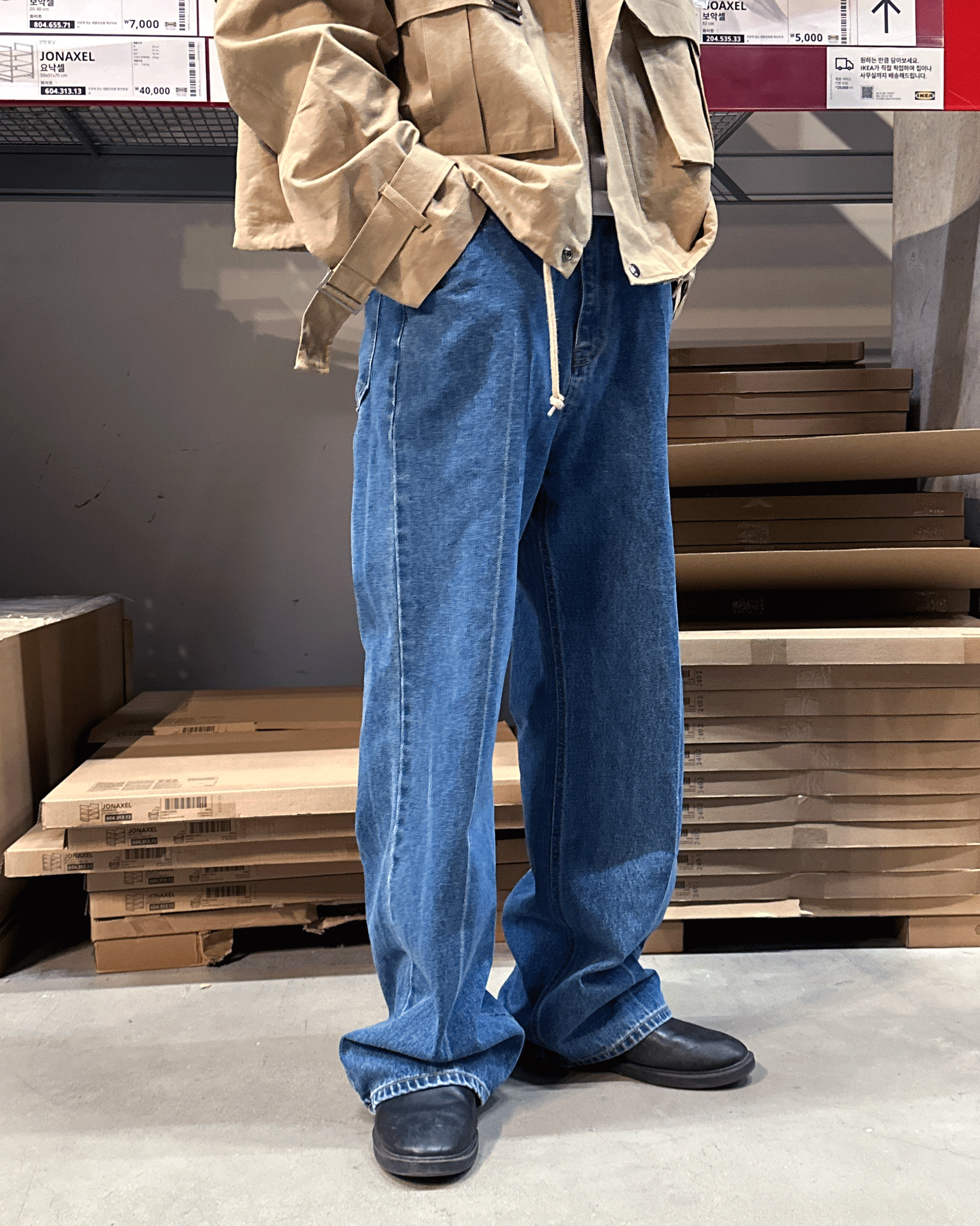 Pre bootcut denim pants