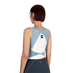 RIM CROP SLEEVELESS - SORA BLUE