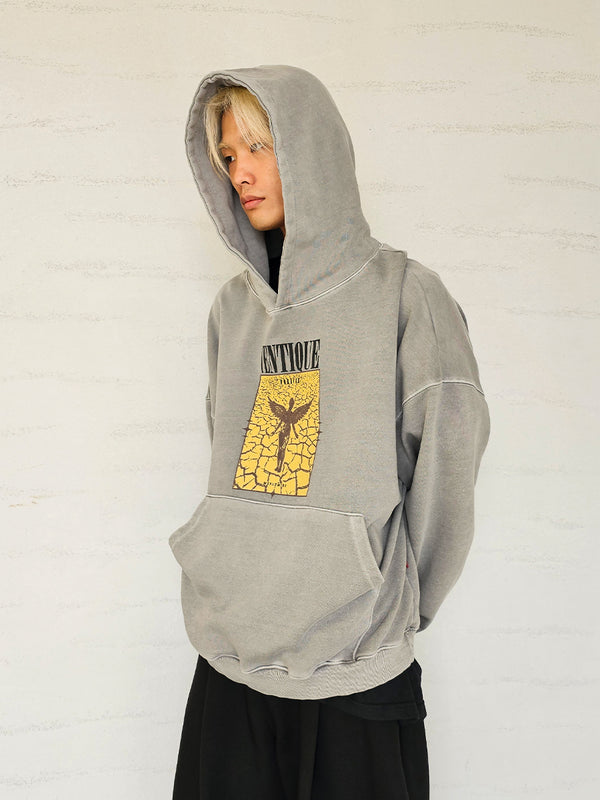 VENTIQUE Pigment Yellow angel hoodie 2colors