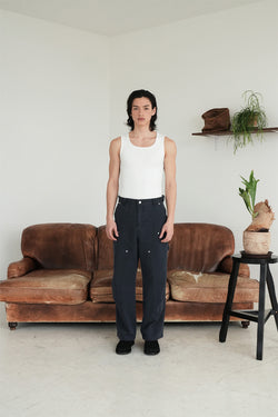 Vintage labor pants/Navy