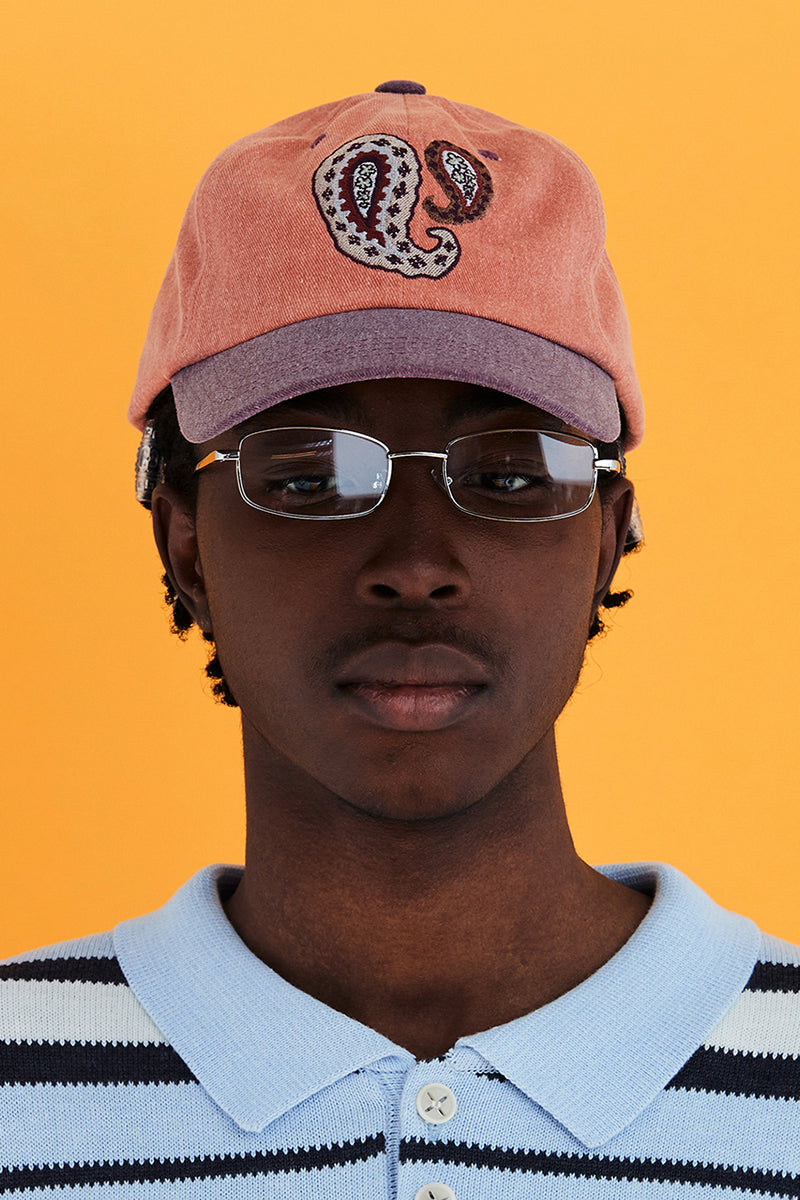 PAISLEY BALL CAP / ORANGE