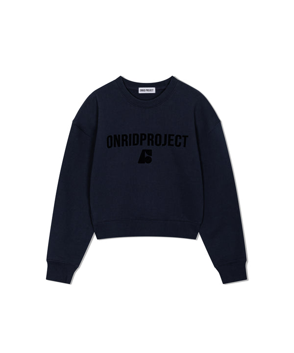 Women's Essential Crop Sweatshirt - Navy