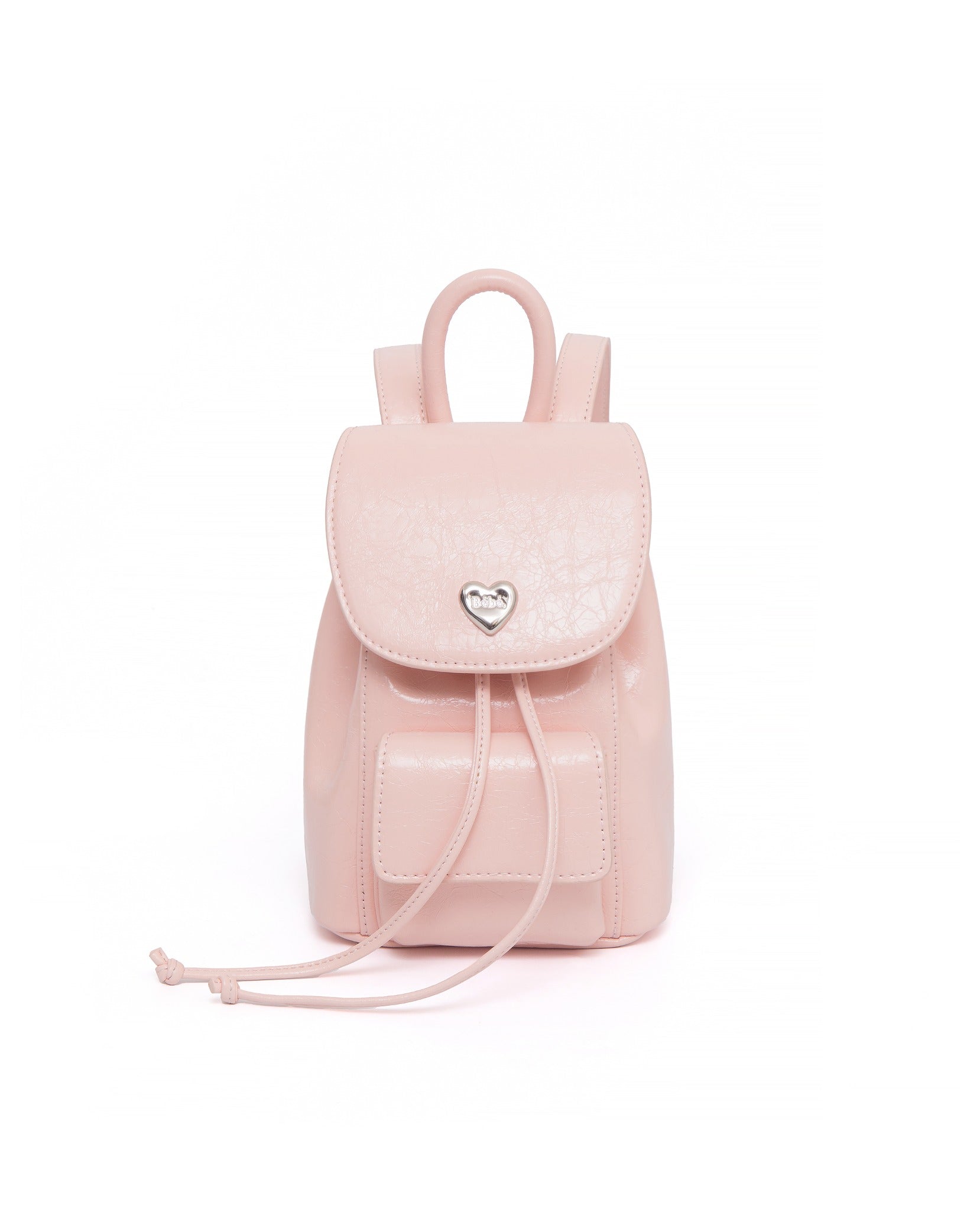  Bébé Chain Leather Backpack [PINK] 