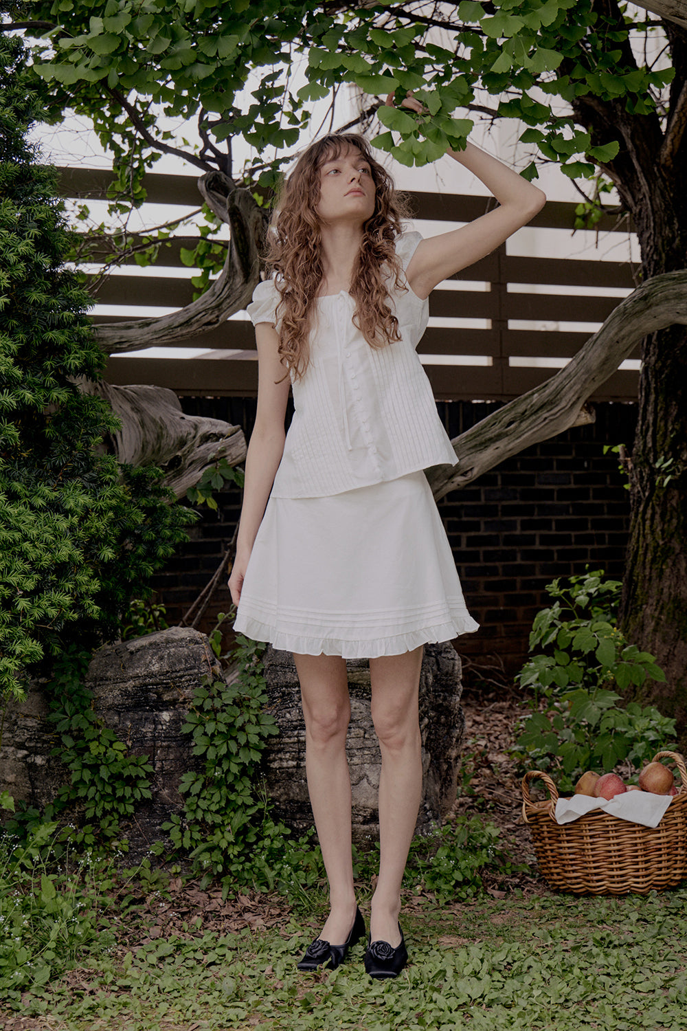 Montana frill skirt_ivory