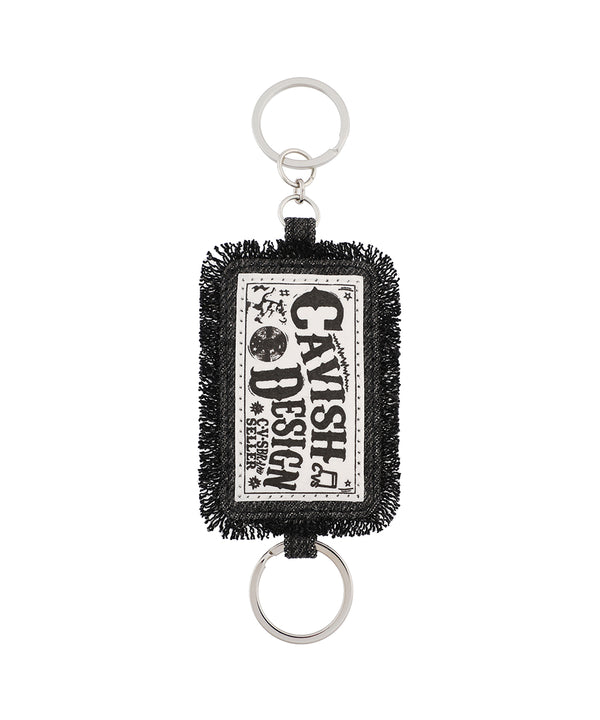 RAWCUT WASHED DENIM KEYRING BLACK(CV2EFUAB62A)