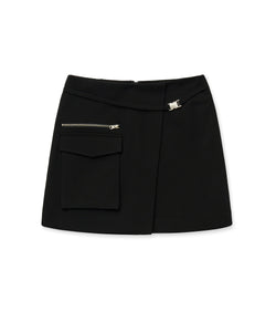 zip skirt (black)