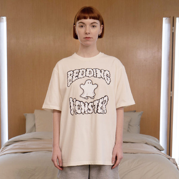 bedding monster printing tee_white