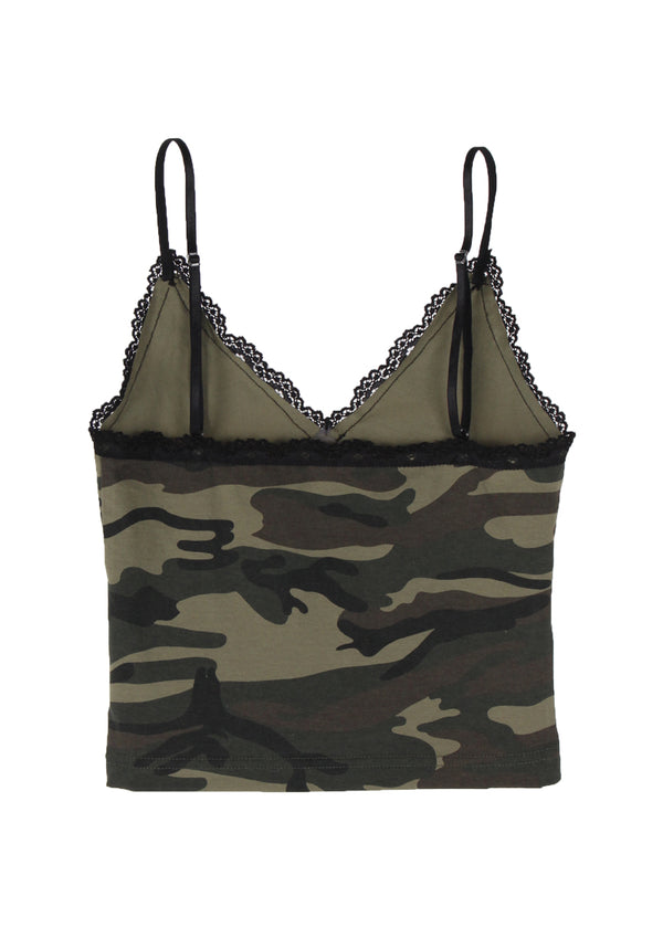 CAMO LACE SLEEVELESS