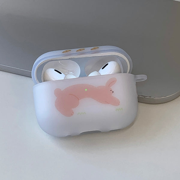 ウサギ にんじん AirPods ケース_matt