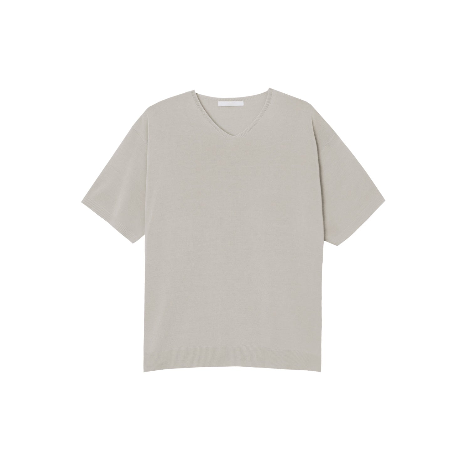 Minimal linen v-neck knit