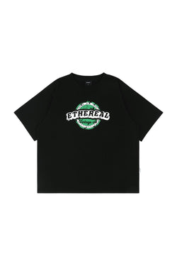 Black vintage overfit short sleeve t-shirts