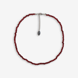 Rough Burgundy stone Necklace