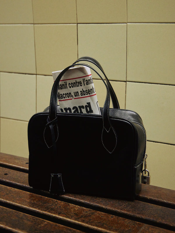 CARRÉ BOWLING BAG_BLACK