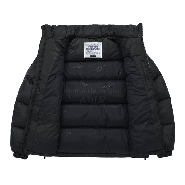 BASIC LOGO OVERSIZE DUCK DOWN JACKET (BLACK)