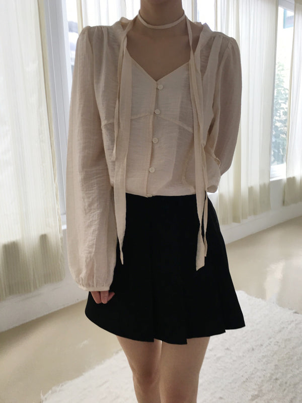 Peach blouse