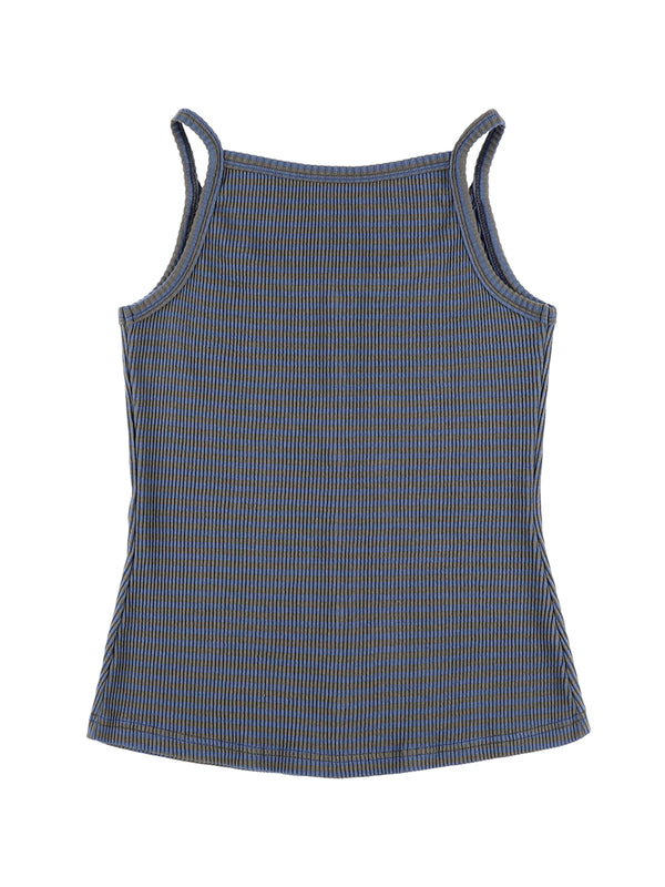 STRIPE JERSEY VEST (BLUE)