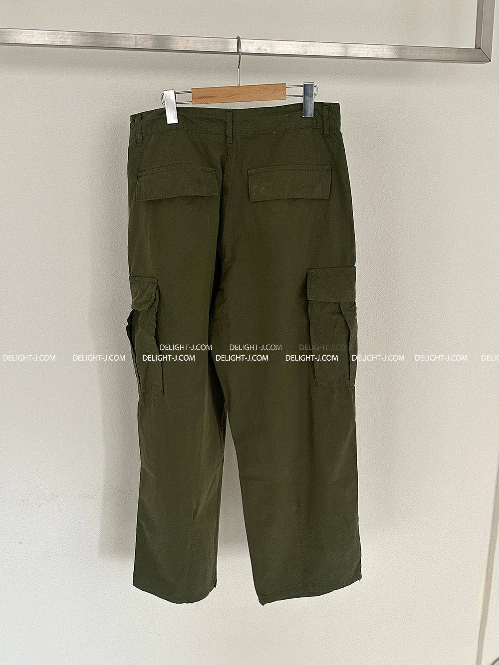 4 color string cargo wide pants