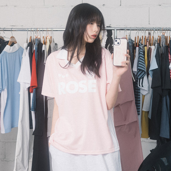 ROSE SOCCER UNIFORM S/S TEE(PINK)