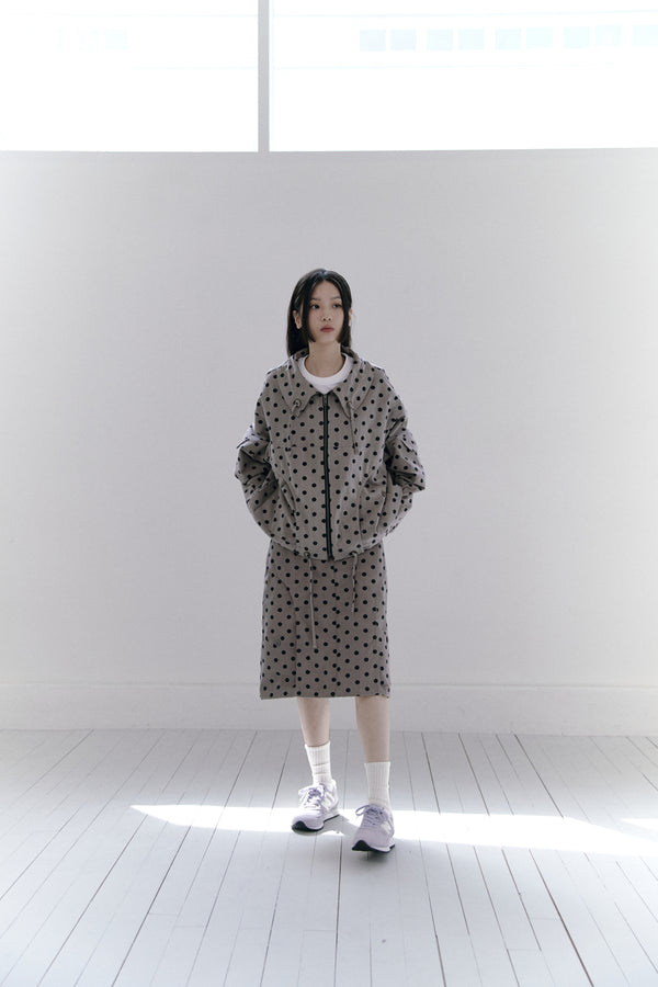 DOT PATTERN JACKET / BEIGE