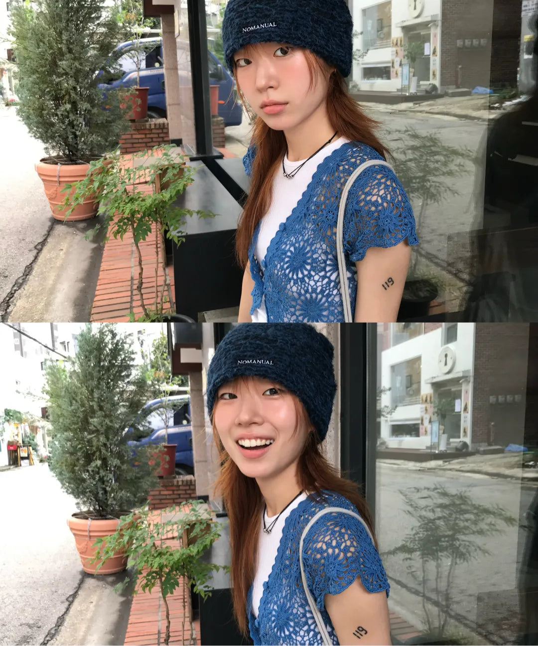 ネストヘイリービーニー-ミックスドブラック