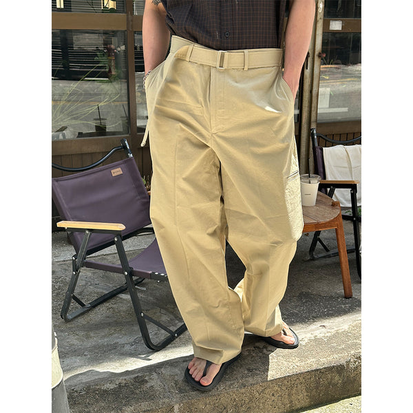 [S/S] Belt cotton wide pants (3color)