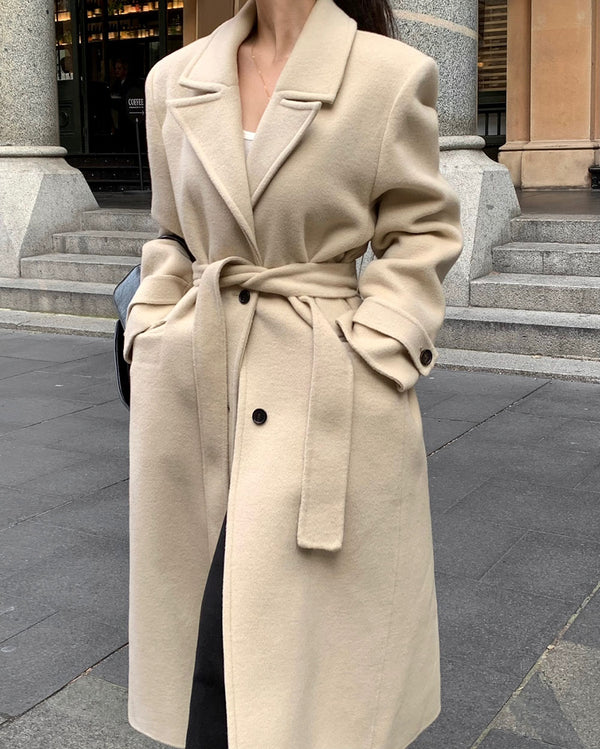 [BELLIDE MADE] New Town Overfit Handmade Single Long Coat