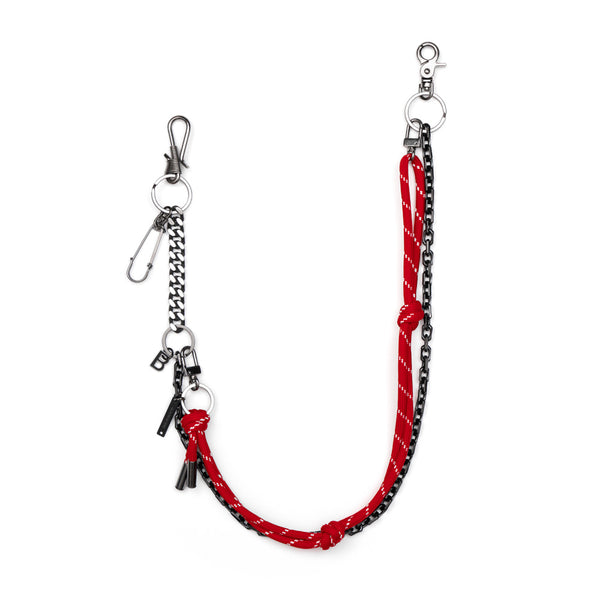 BBD 2-Line Detachable Rope Pants Chain (Black&Red)