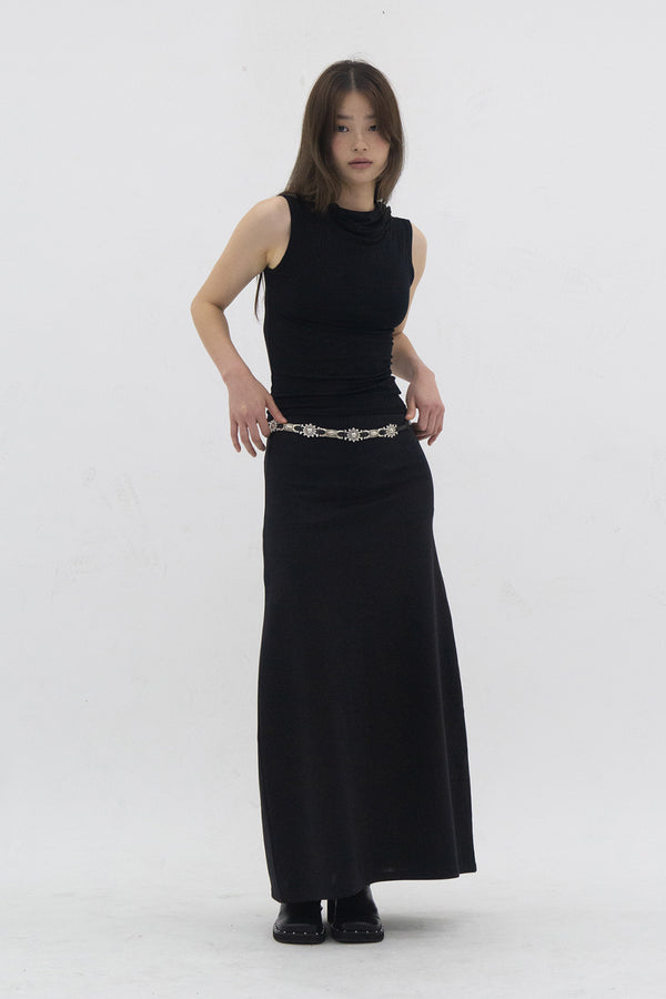 Spandex Maxi Skirt (Black)