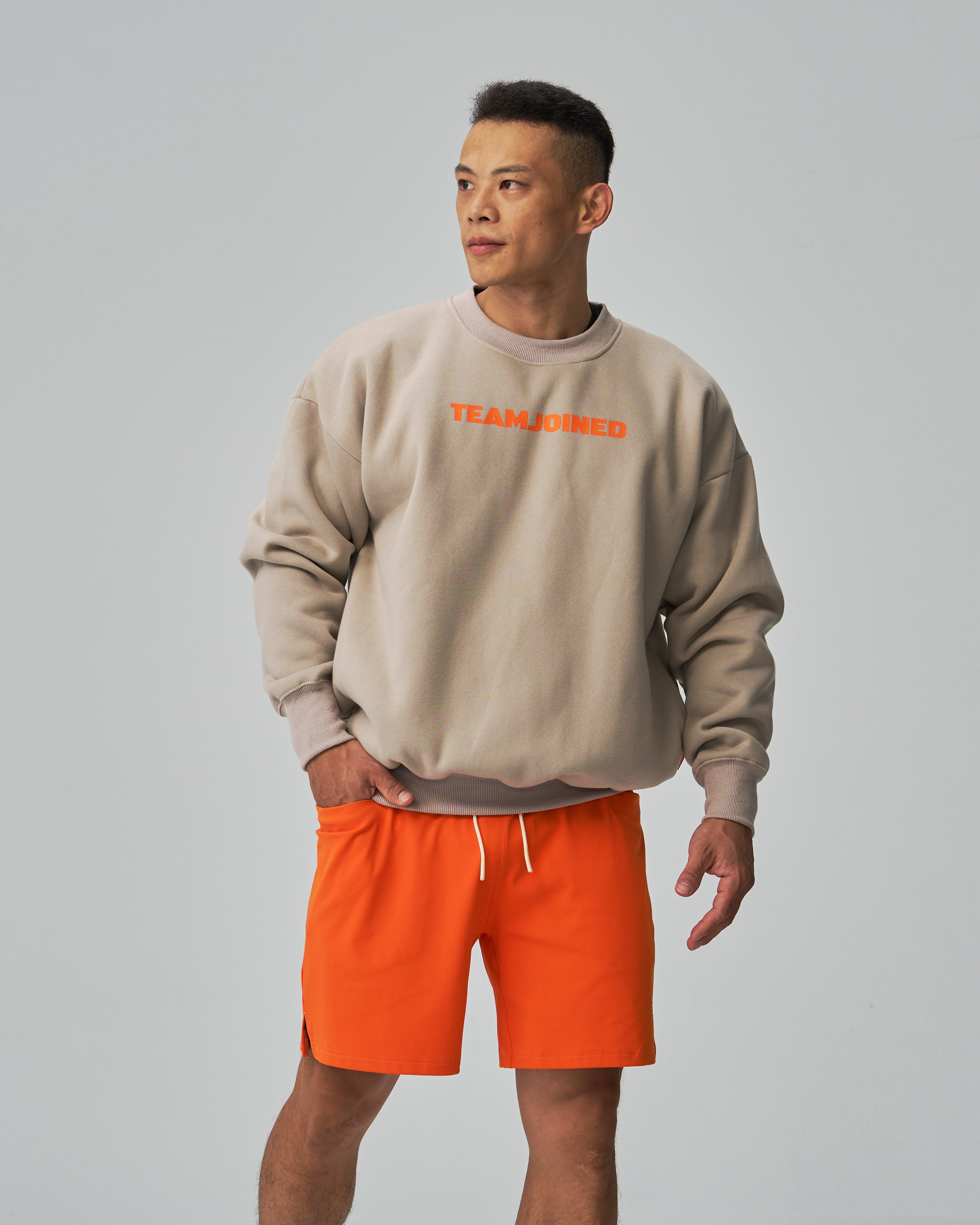 LOGO Drop Shoulder Fleece Pullover