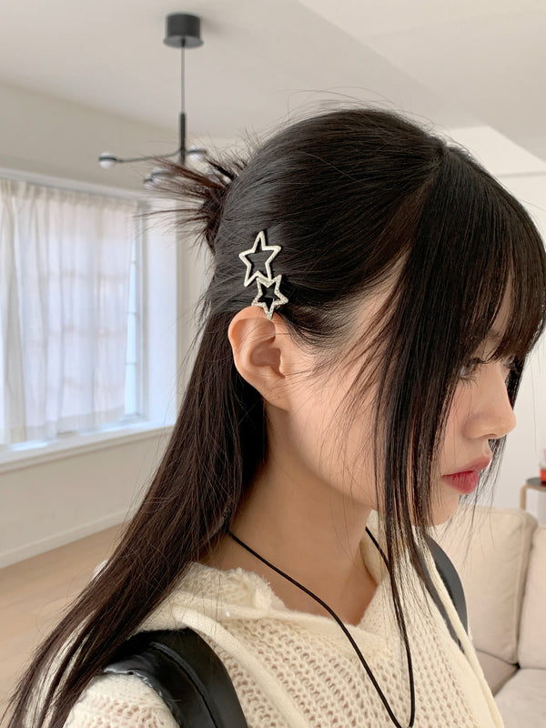 Killie Cubic Silver Star Hairpins