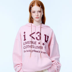 PA LETTERING HOODIE (PINK)