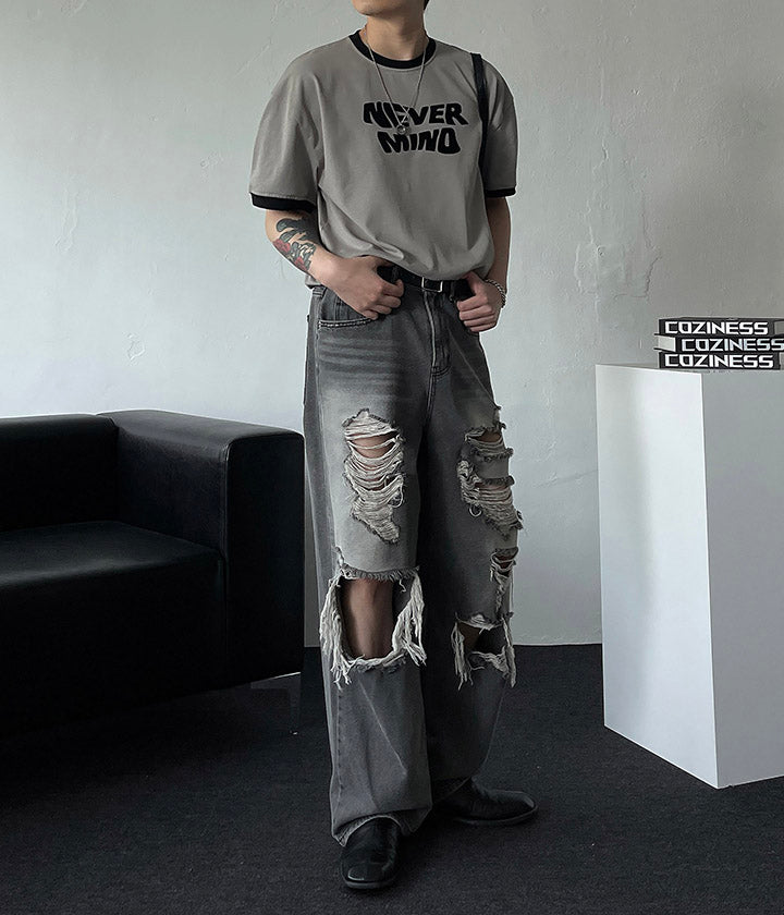 LC YOLO ベルベットリンガーTシャツ (3 colors)