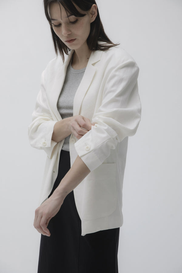 Linen cotton jacket (ivory)