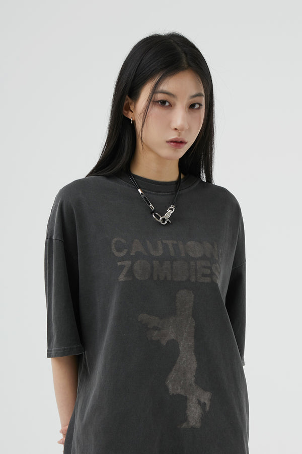 Zombie Pigment Short Sleeve T-shirt Charcoal