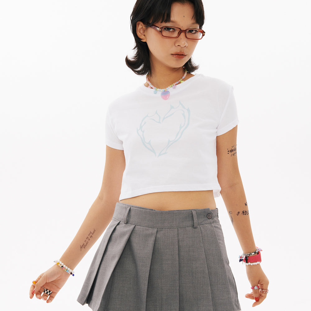 BN Heart Crop T-shirt [3Color]