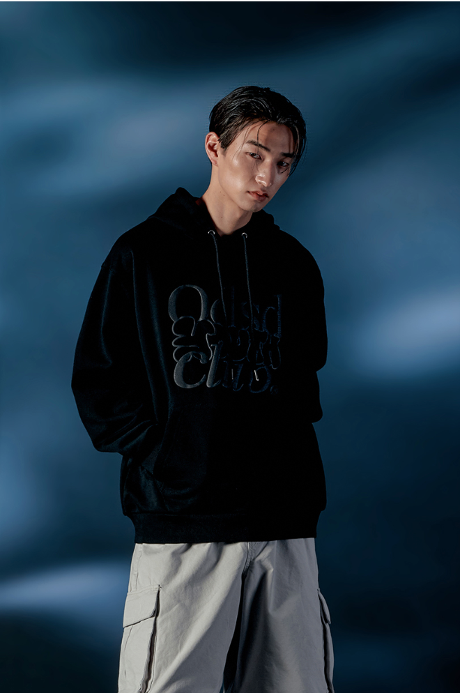 ODSD Embossing Logo Oversized Fit Hoodie - ODDSTUDIO | 60