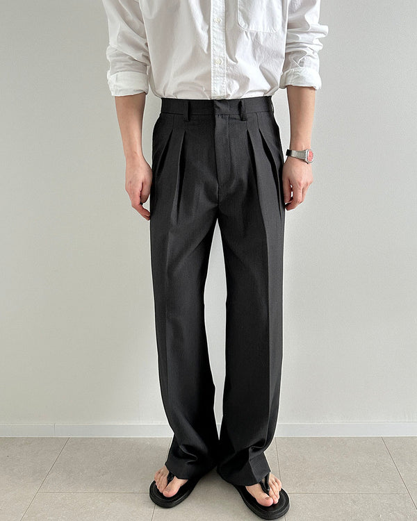 summer two tuck wide slacks