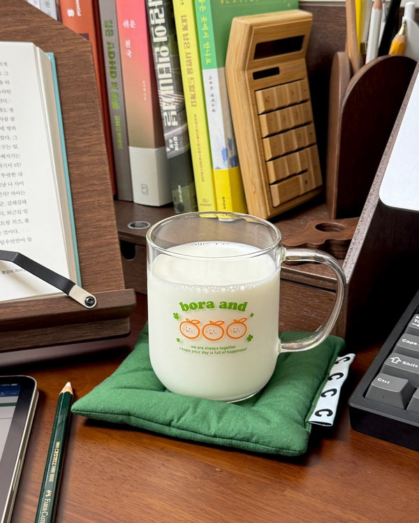 Lucky Tangerine Glass / Cup (430ml)