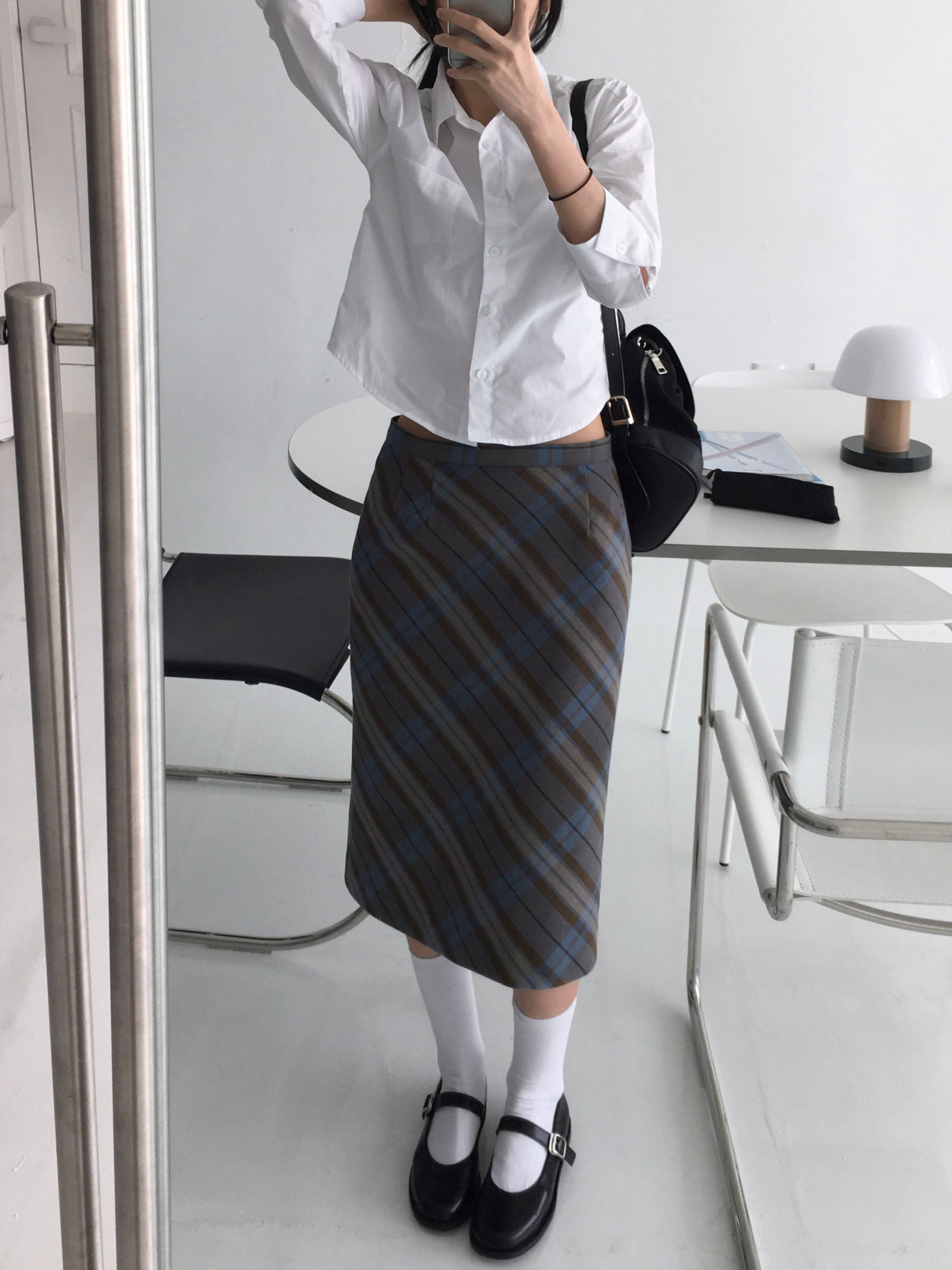 Muse checkered skirt (2 colors)