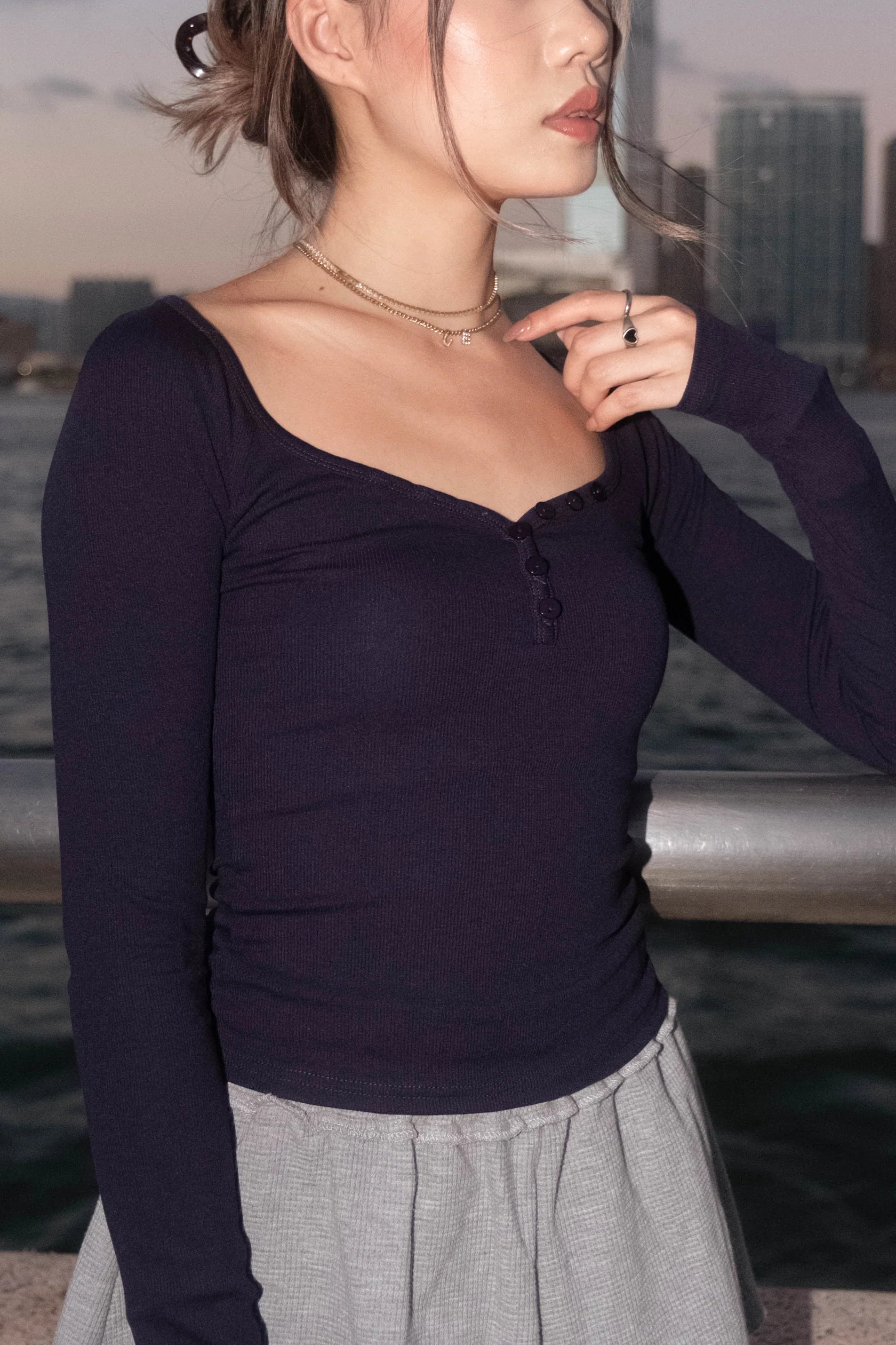 California Sunset Button Up Top - 2 colours