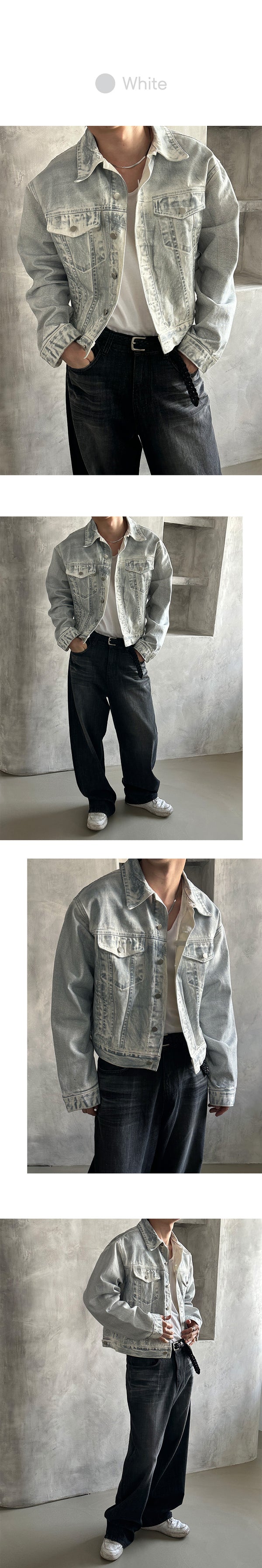 [PROMOTION] Washing denim trucker jacket (4color)