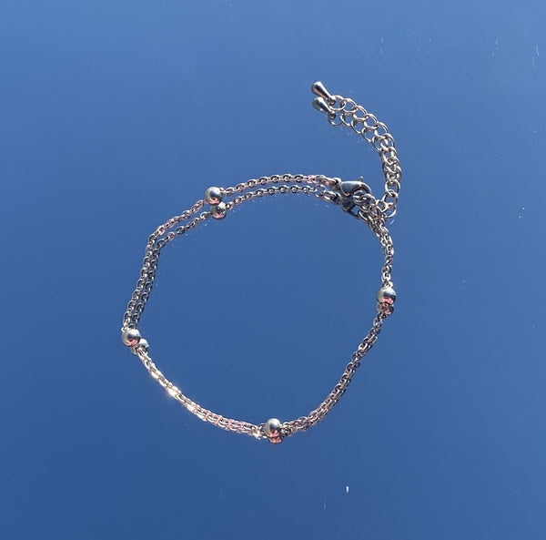 [SET] smile layered bracelet