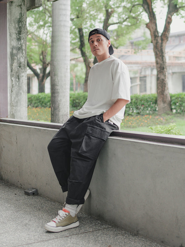 【 NEED HOW 】TAPERED CARGO PANTS