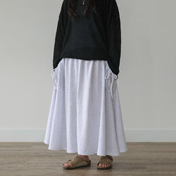 FLARED COTTON SKIRT