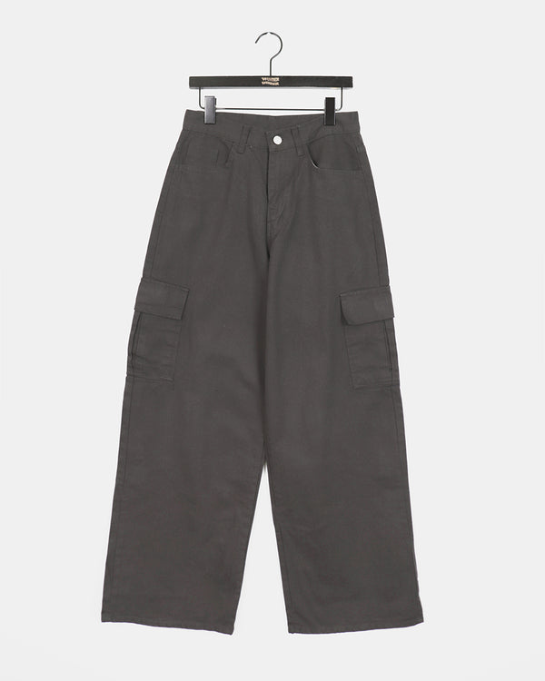 Partick Cotton Wide Long Cargo Pants