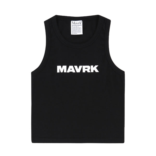 M Logo Crop Sleeveless Black